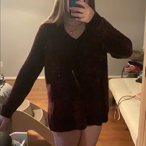 Michael Kors dark purple Sweater